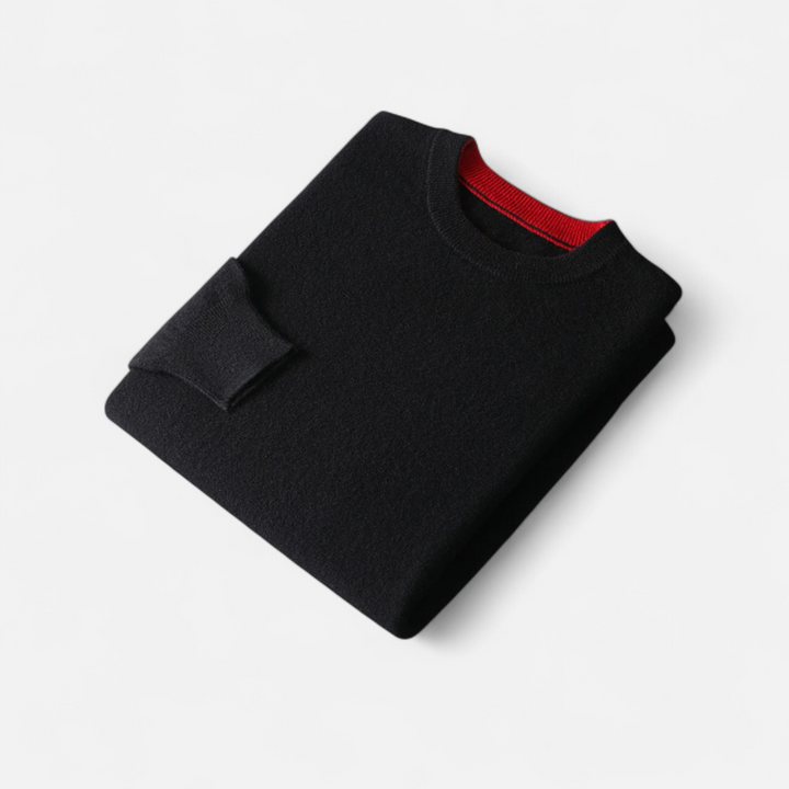 Men's Casual Crewneck Cashmere Wool Sweater