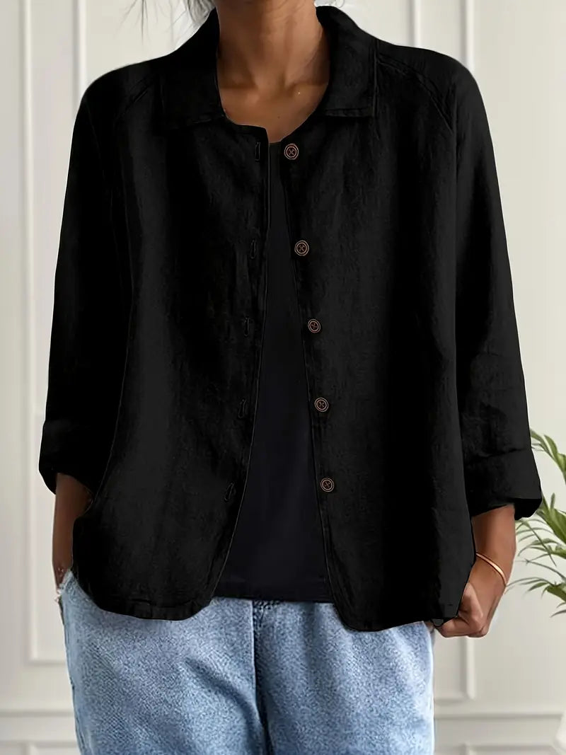 Lightweight Cotton Women's Top for Transitional Weather