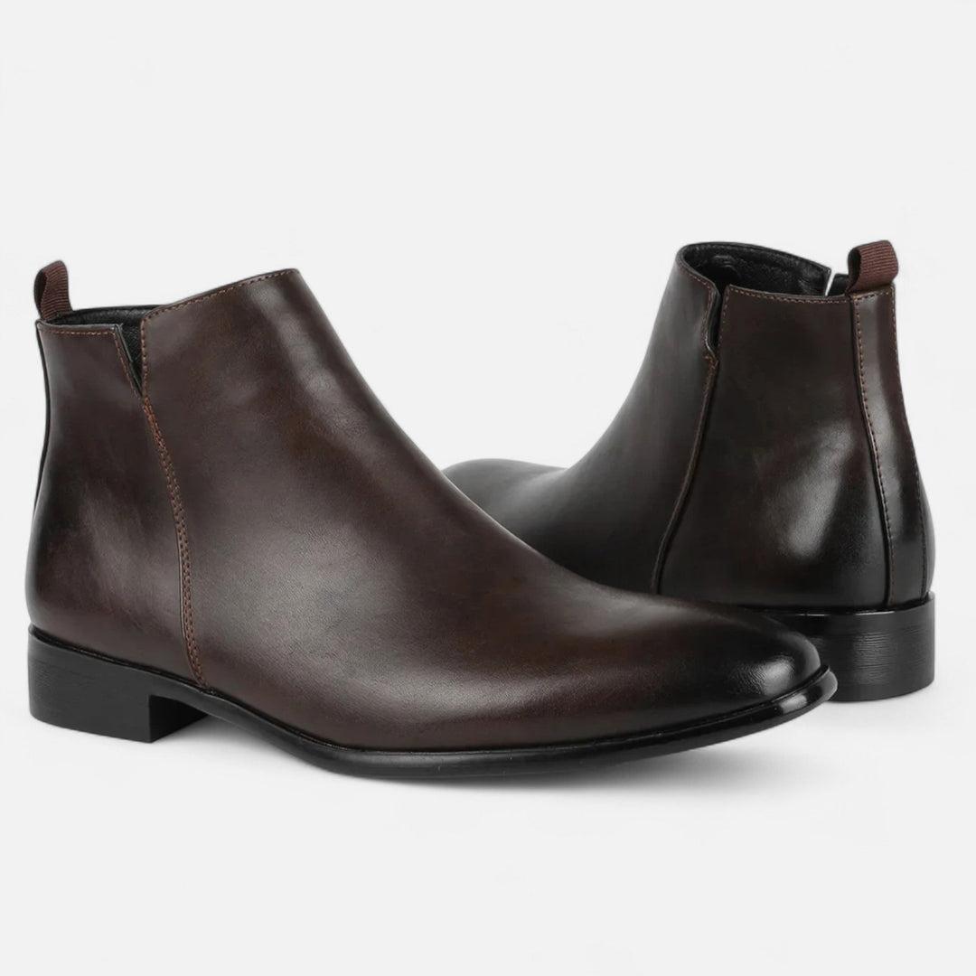 Elegant Square Toe Chelsea Boots for Men