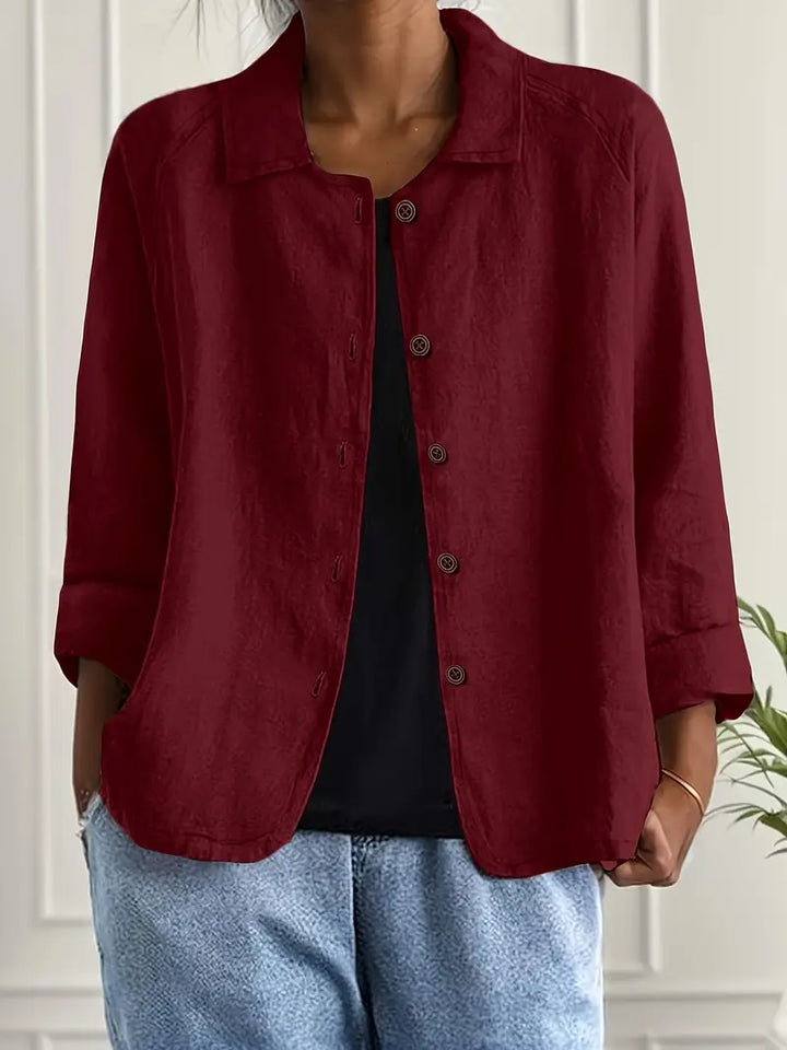 Lightweight Cotton Women's Top for Transitional Weather