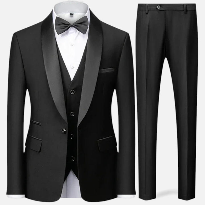 Elegant Men's Three-Piece Suit for Weddings and Formal Occasions