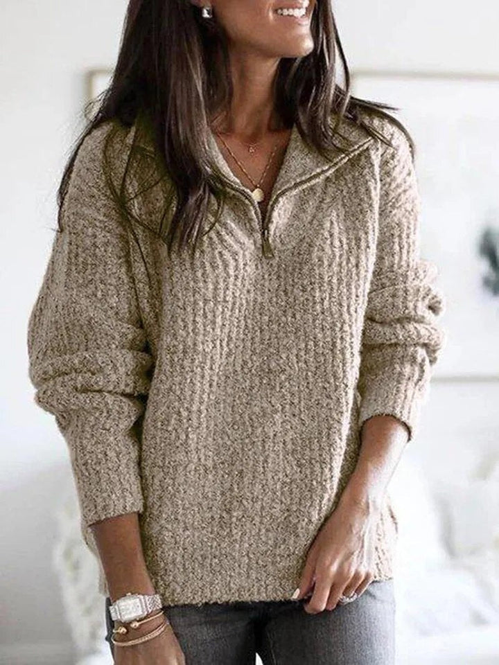 Women's Soft Zip Pullover with Comfort Fit