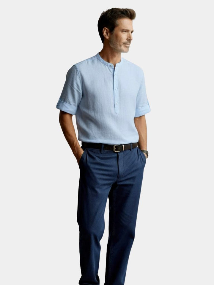 Men's Long Sleeve Henley Shirt