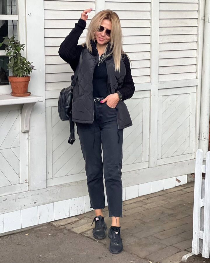 Women's Patchwork Knit Cardigan - Lightweight Winter Jacket