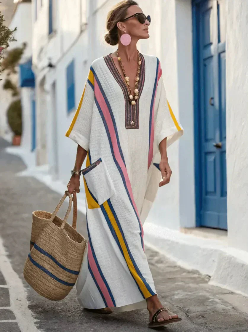 Elegant Loose Fit Women's Summer Maxi Dress