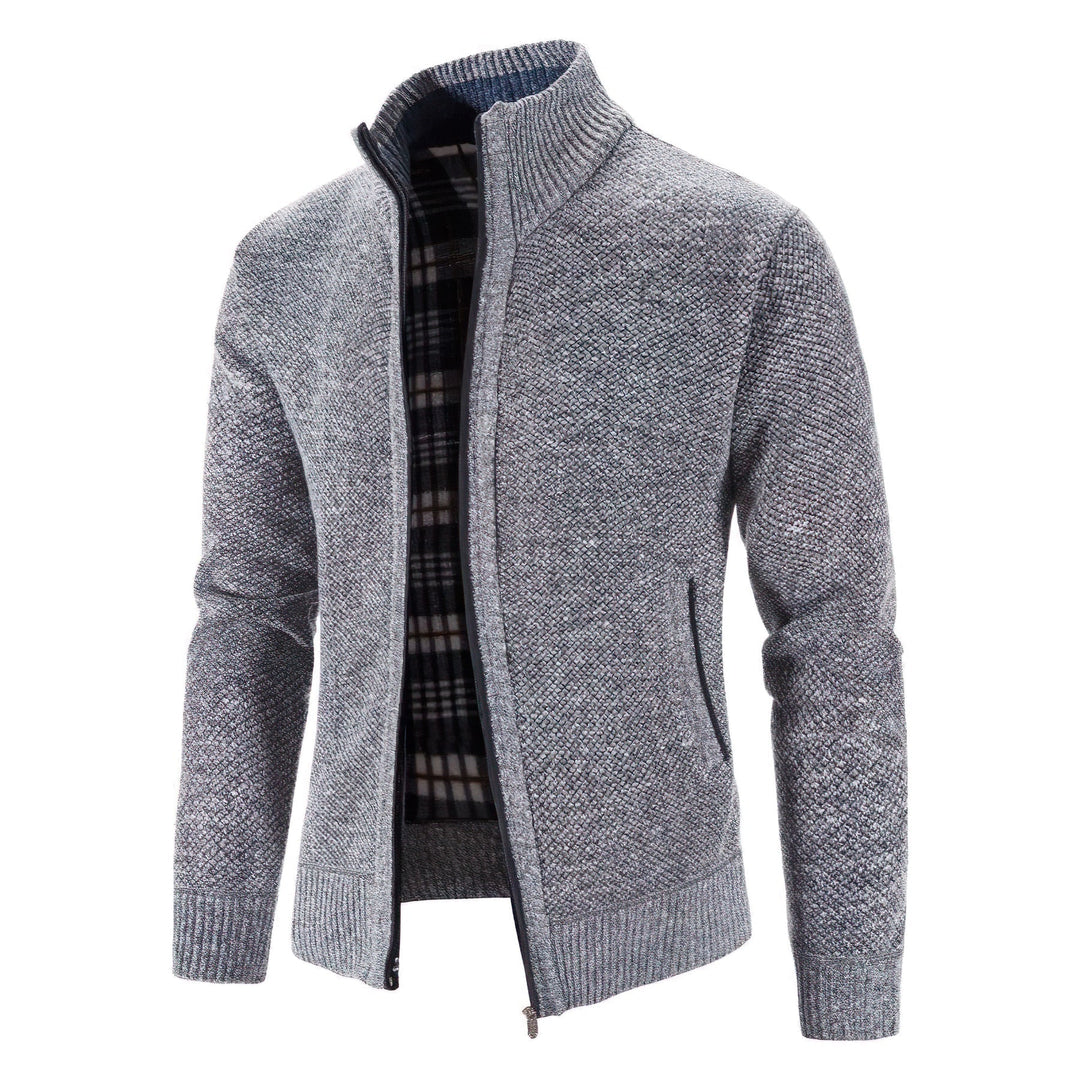Men's Zip-Up Cardigan for Business and Casual Wear