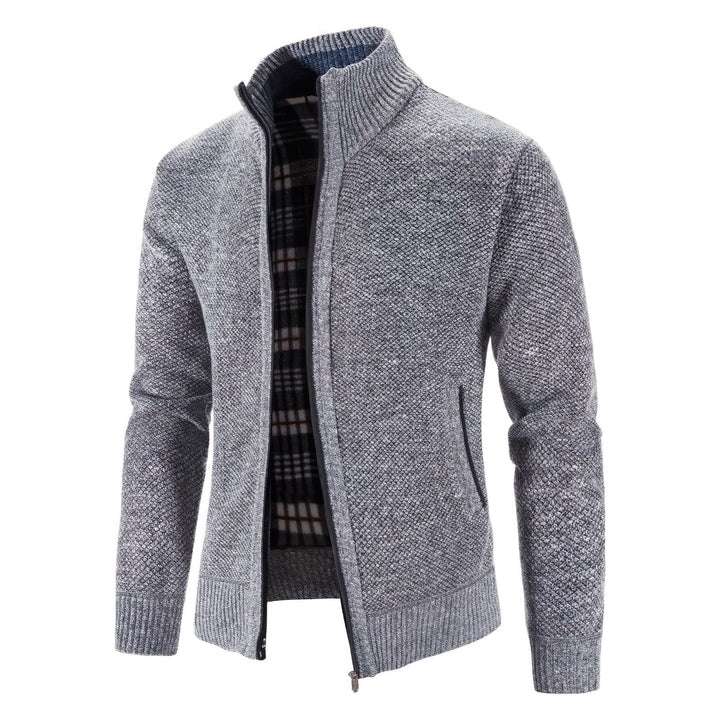 Men's Zip-Up Cardigan for Business and Casual Wear