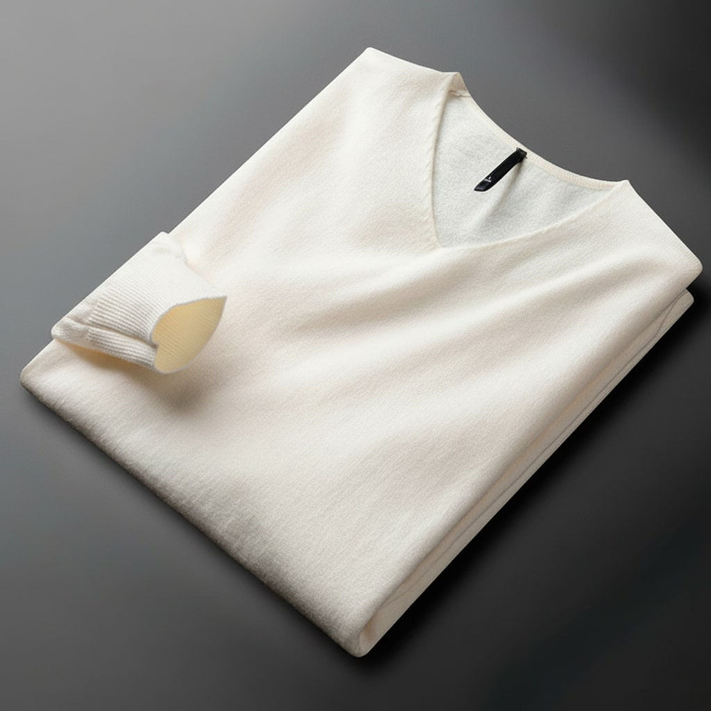 Luxury V-Neck Sweater Men's Premium Knit
