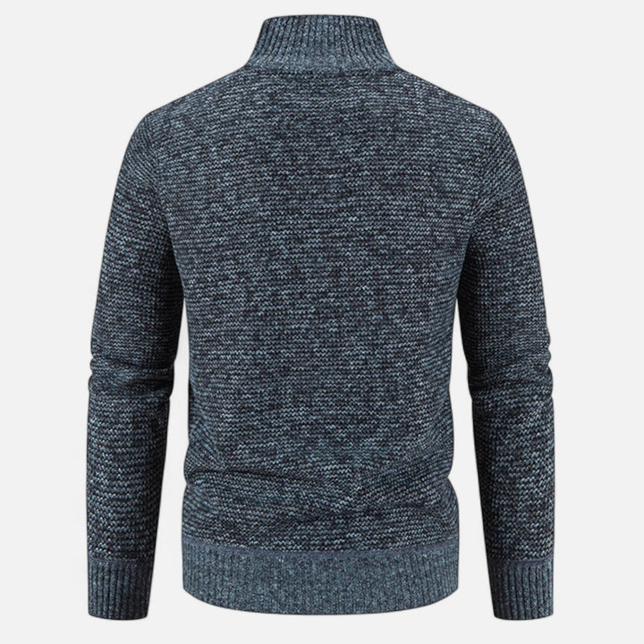 Men's Warm Fleece Patchwork Jacket with Stand Collar