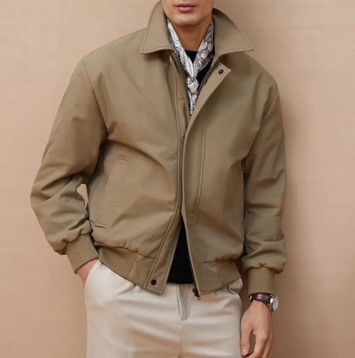 Elegant Men's Business Jacket in Memory Fabric