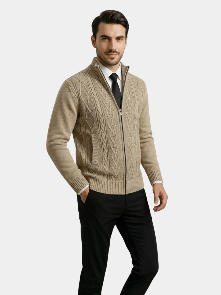 Classic Men's Knit Sweater with an Elegant Cut - Timeless Design