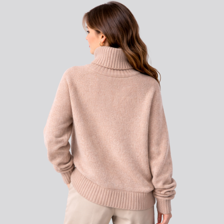 Soft Warm Women's Merino Wool Turtleneck Sweater