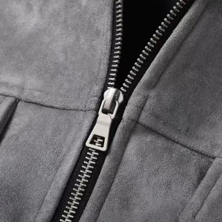 Elegant Suede Men's Jacket