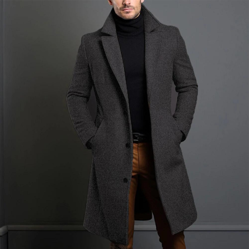 Men's Wool Coat Elegant - Timeless Winter Coat in Premium Wool
