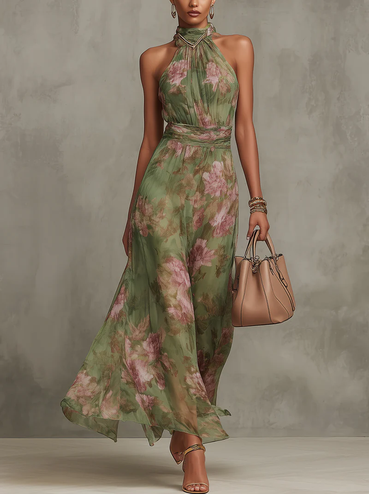 Elegant Summer Floral Dress for Women