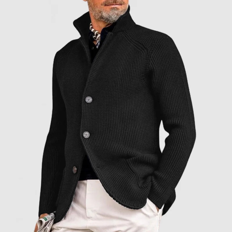 Men's Classic Button-Front Cardigan