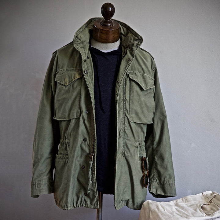 Rugged Men's Military-Style Field Jacket