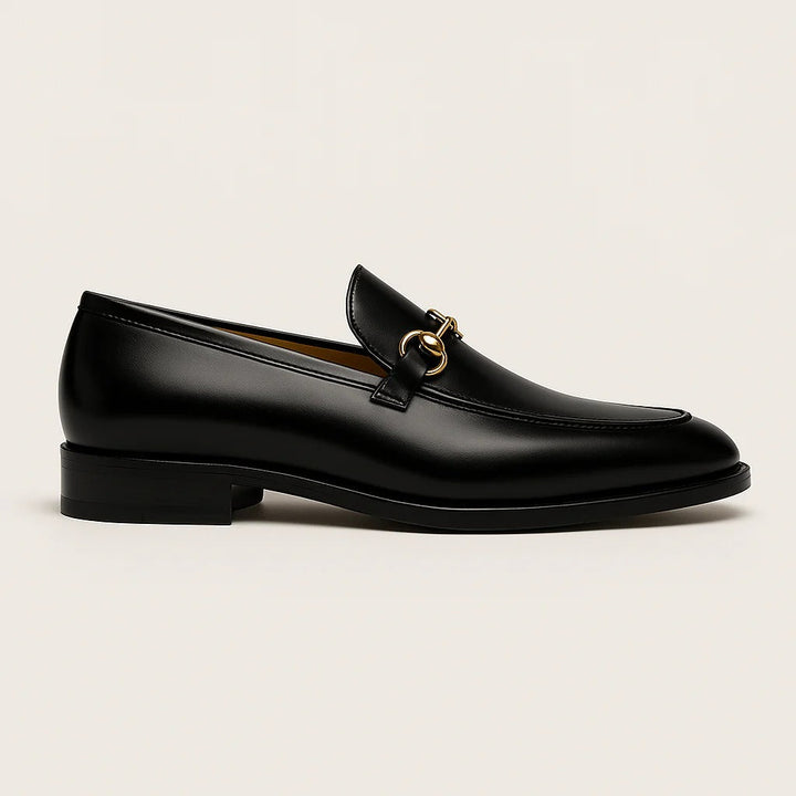 Elegant Faux Leather Men's Horsebit Formal Loafers