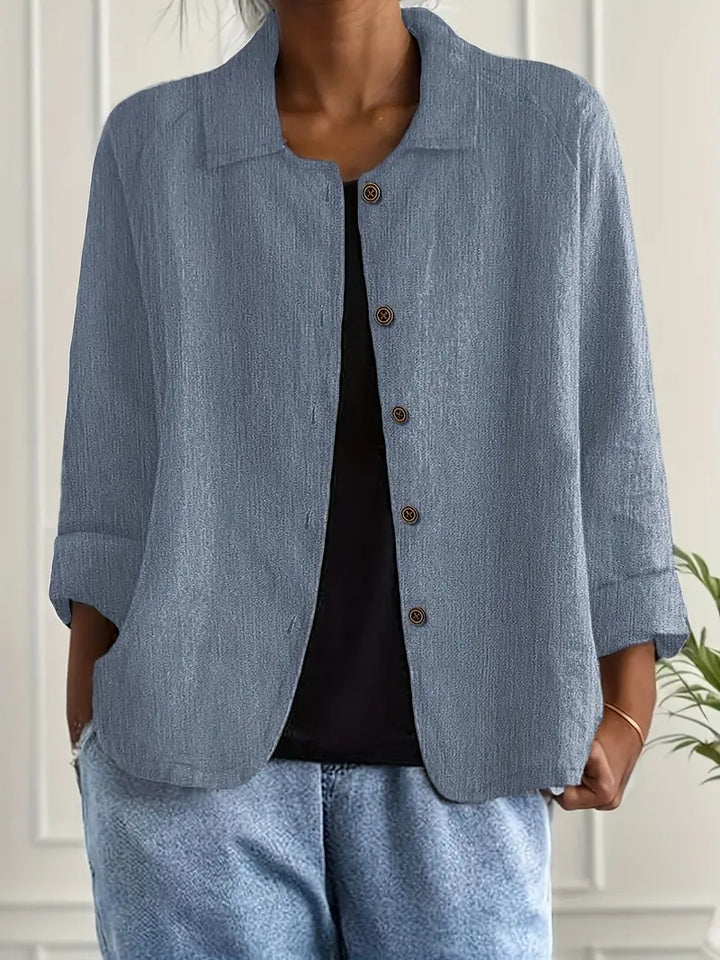 Lightweight Cotton Women's Top for Transitional Weather