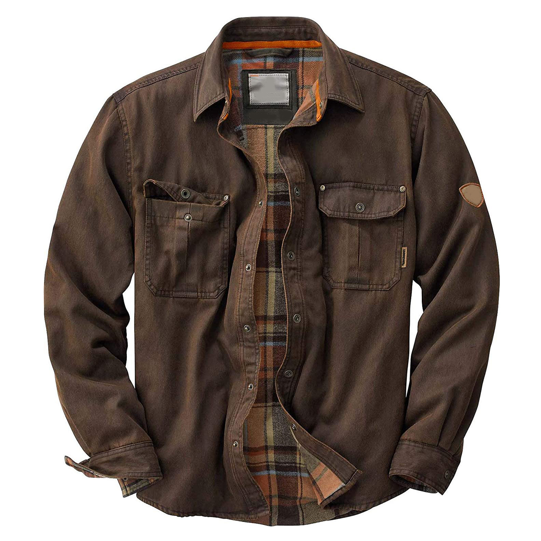 Wachsjacke im Bomberstil mit Flanellfutter 2
