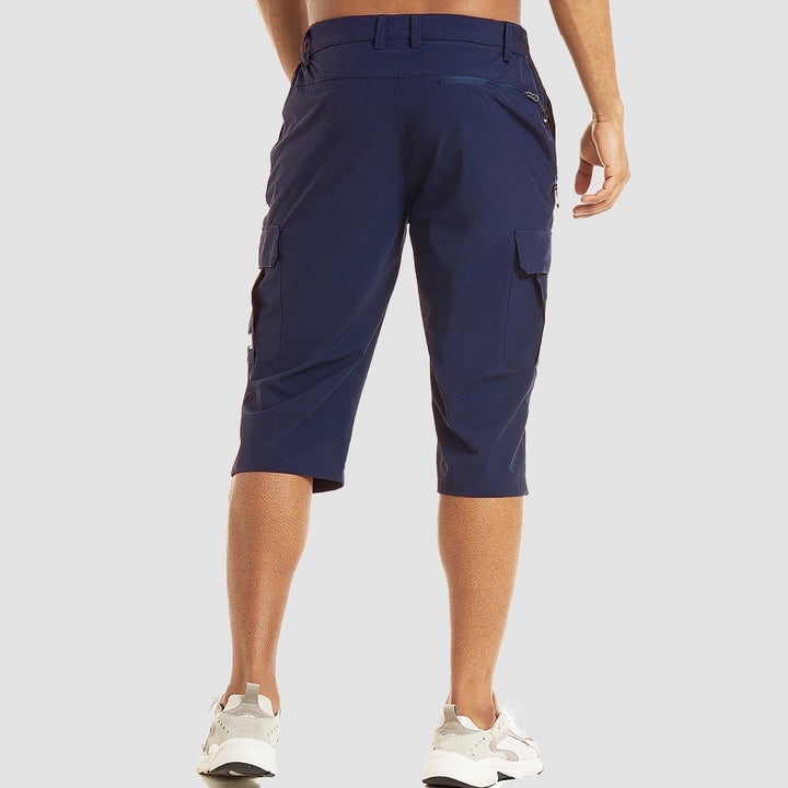 Herren Knielange Cargo Shorts mit Seitentaschen