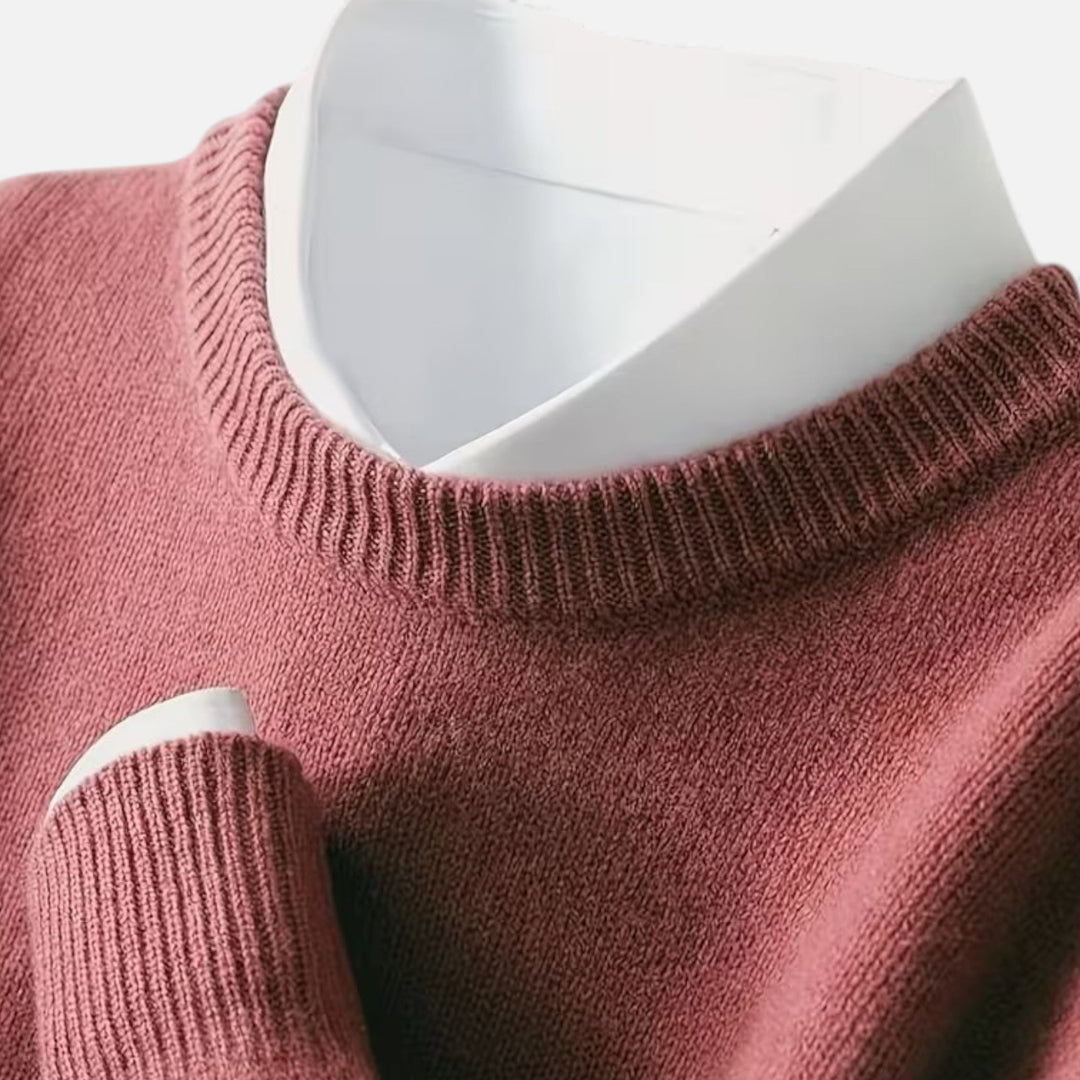 Classic Warm Men's Crew Neck Sweater