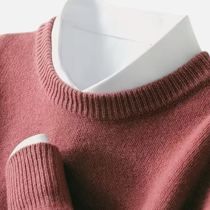 Classic Warm Men's Crew Neck Sweater