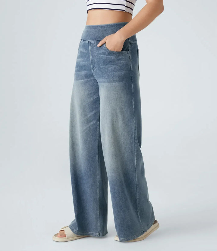 Women's High-Waist Elastic Stretch Jeans