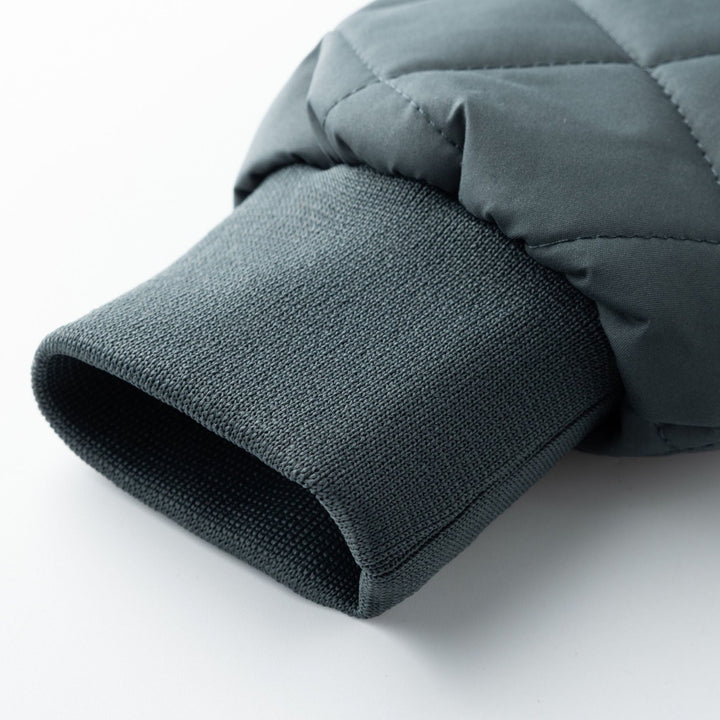 Quilted Warm Men's Winter Jacket with Fleece Lining