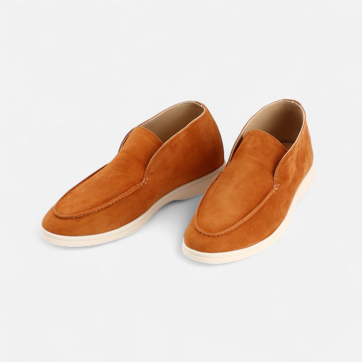 Elegant Suede Men's Slip-On Loafers