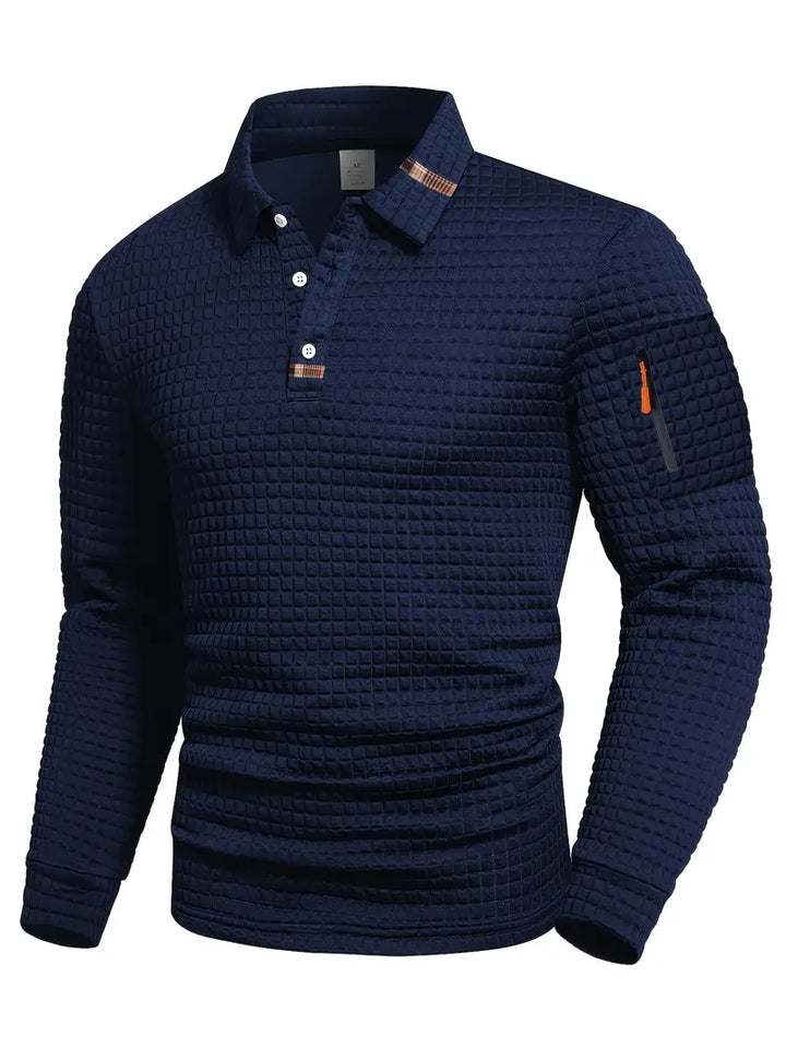 Structured Men's Polo Shirt with Modern Design