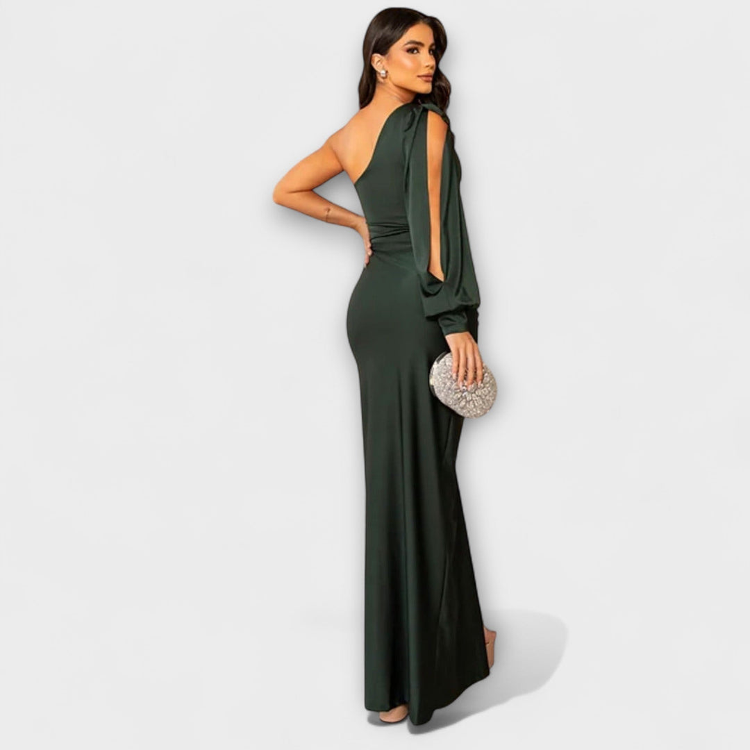 Elegant Women's Dress with Round Neckline - Timeless and Versatile