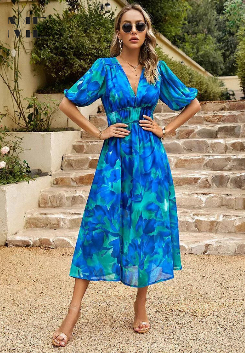 Elegant Floral Women's Dress