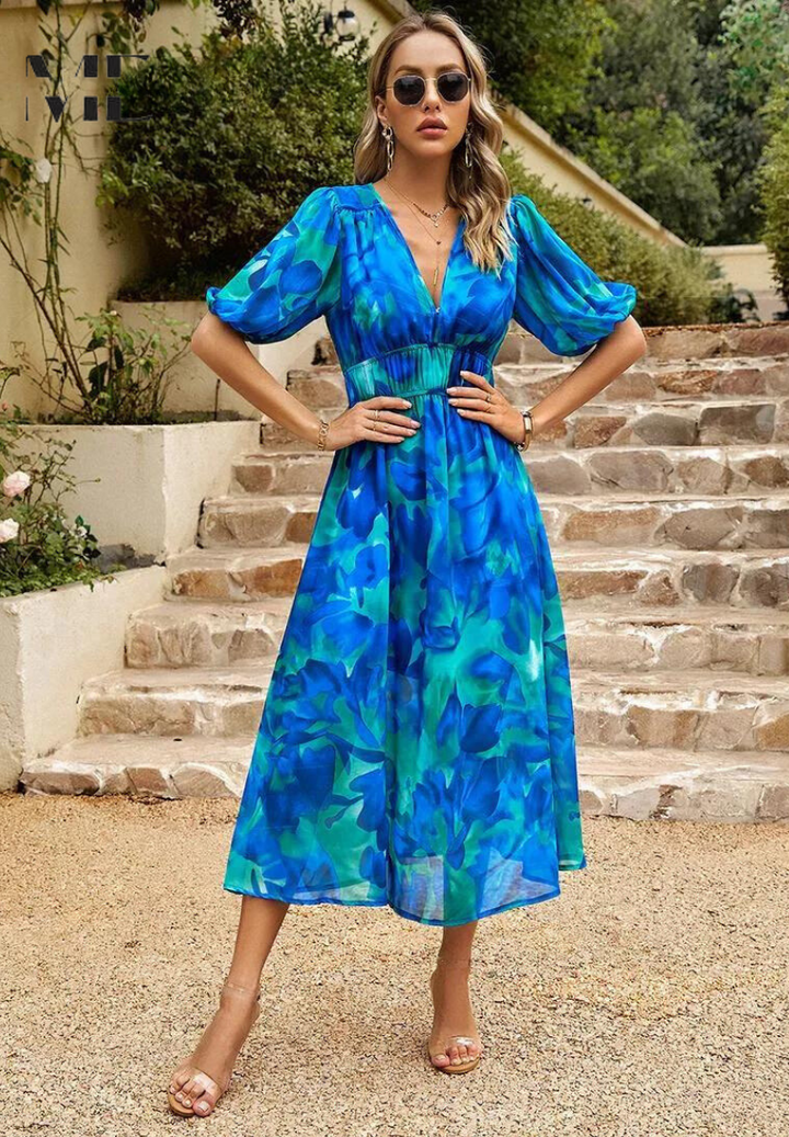 Elegant Floral Women's Dress