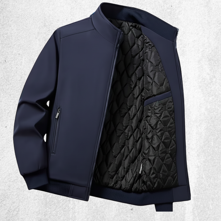 Men's Quilted Softshell Jacket - Lightweight, Warm, and Weather-Resistant for Everyday Wear