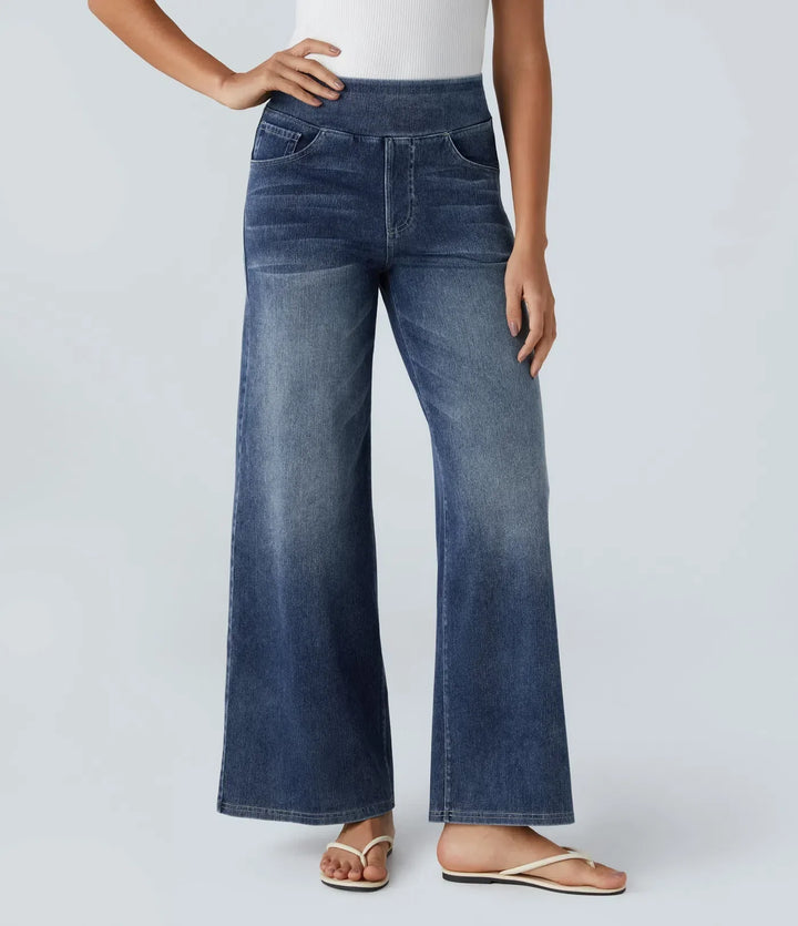 Women's High-Waist Elastic Stretch Jeans