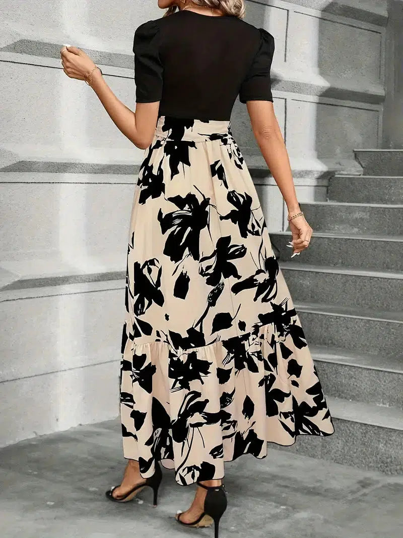 Elegant Floral Women's Maxi Dress