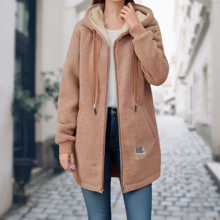 Warm Lined Women's Winter Jacket with Fleece Inner Lining