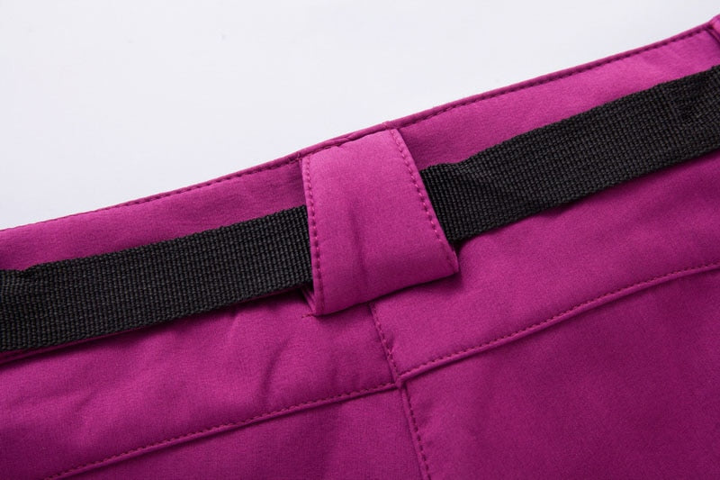 Waterproof Women's Hiking Pants with Fleece Lining - Durable Trekking Pants for Outdoor Use