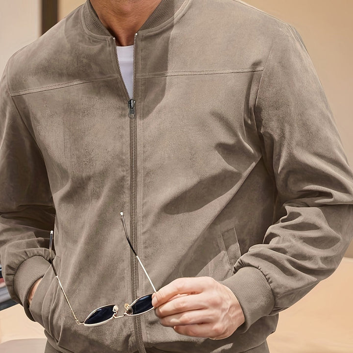 Vintage Suede-Look Men's Jacket