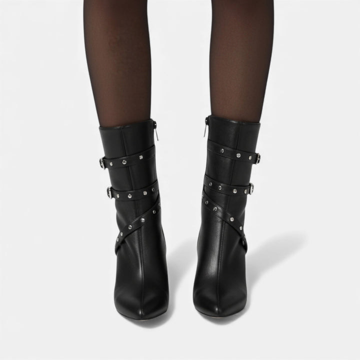 Elegant Luxurious Women's Pointed Toe Ankle Boots