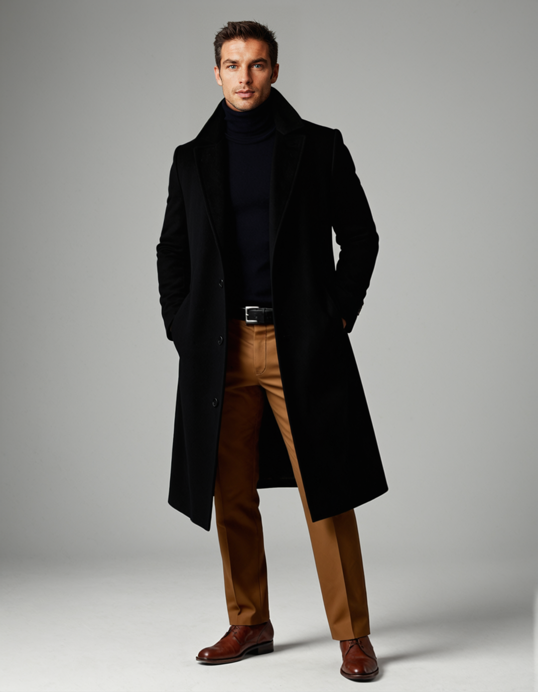 Classic Cotton Winter Men's Overcoat