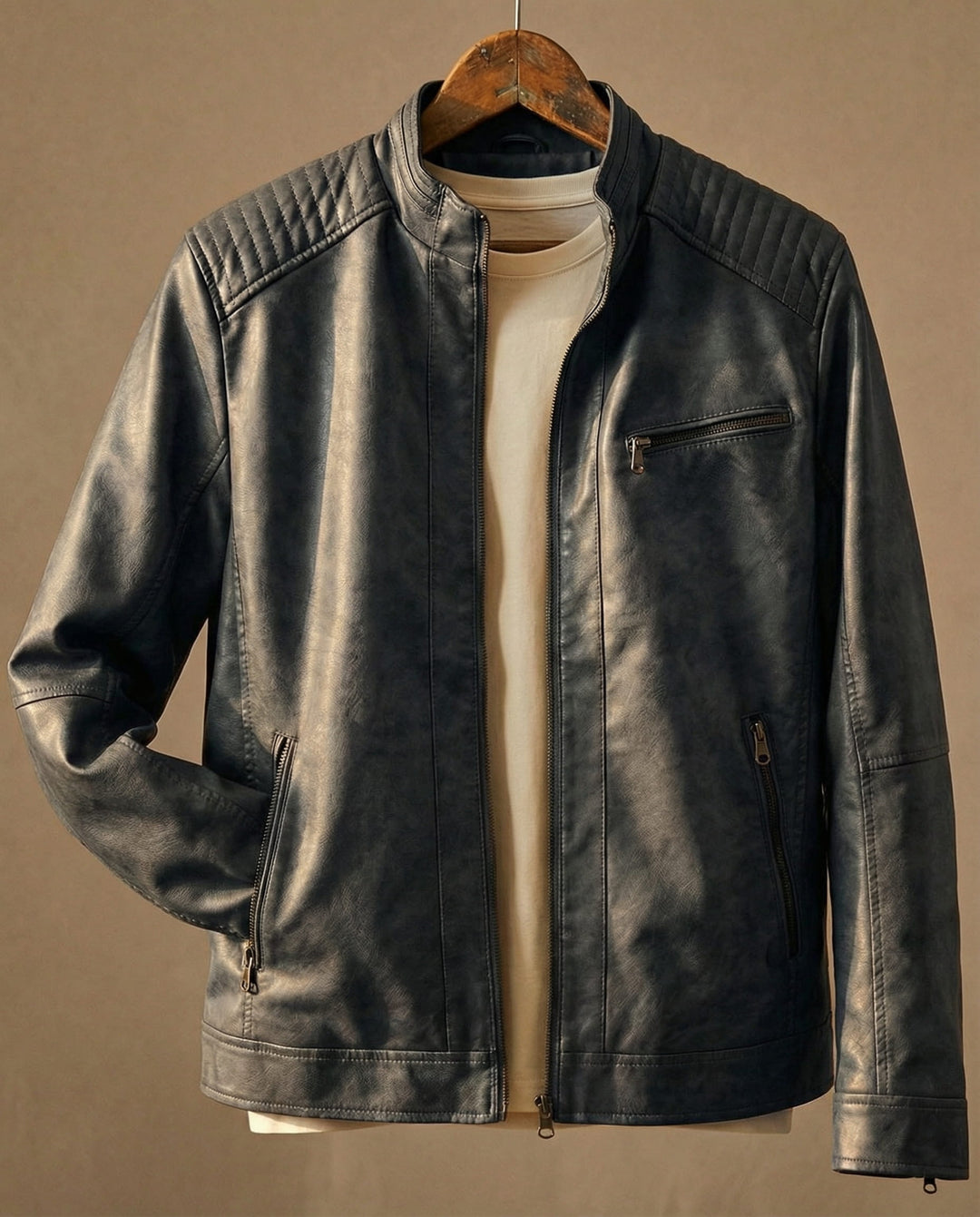 Classic Stylish Men's Leather Jacket