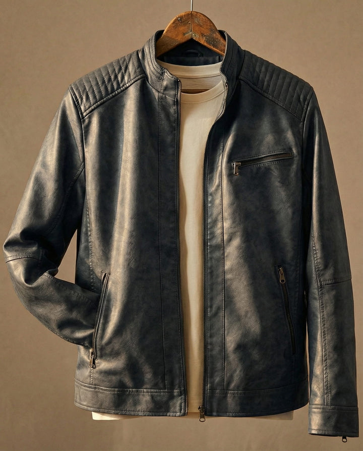 Classic Stylish Men's Leather Jacket