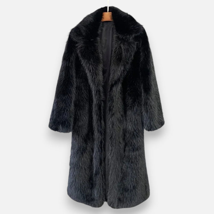 Elegant Long Women's Faux Fur Winter Coat