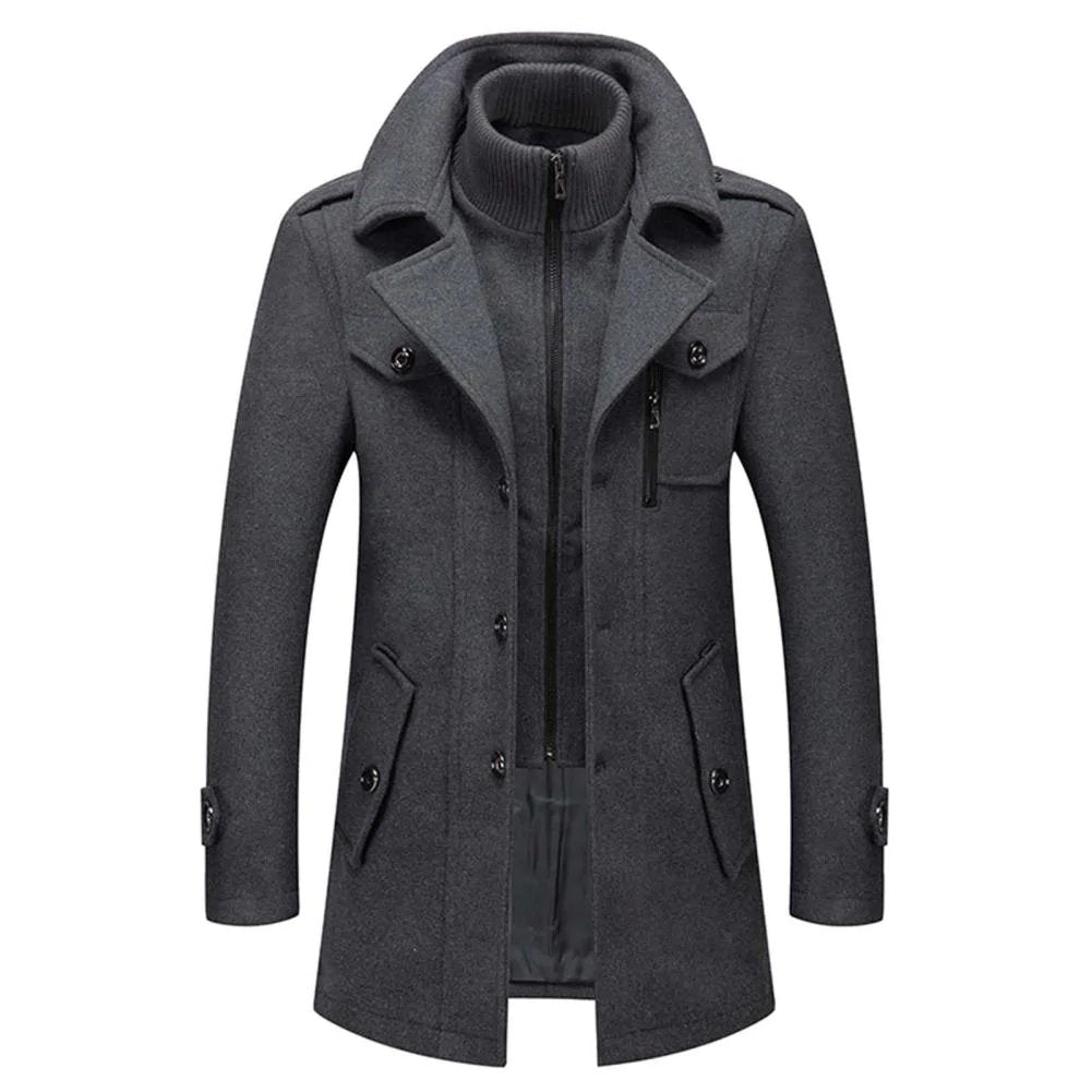Men's Two-Piece Lined Winter Coat