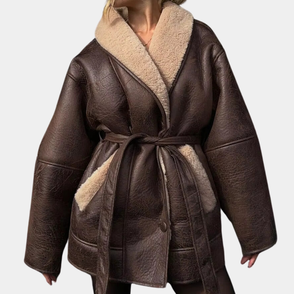 Women's Fashion Jacket with Belt