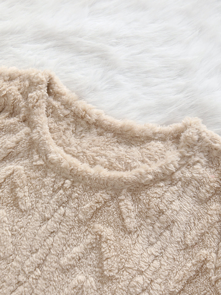 Soft Women's Knit Sweater with Pockets - Loose Fit for Fall & Winter