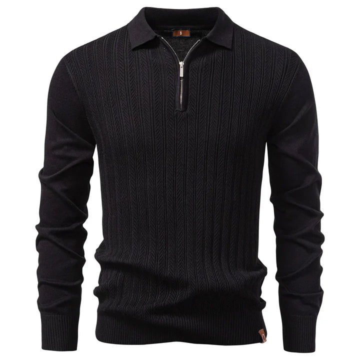 Elegant Cable Knit Men's Sweater