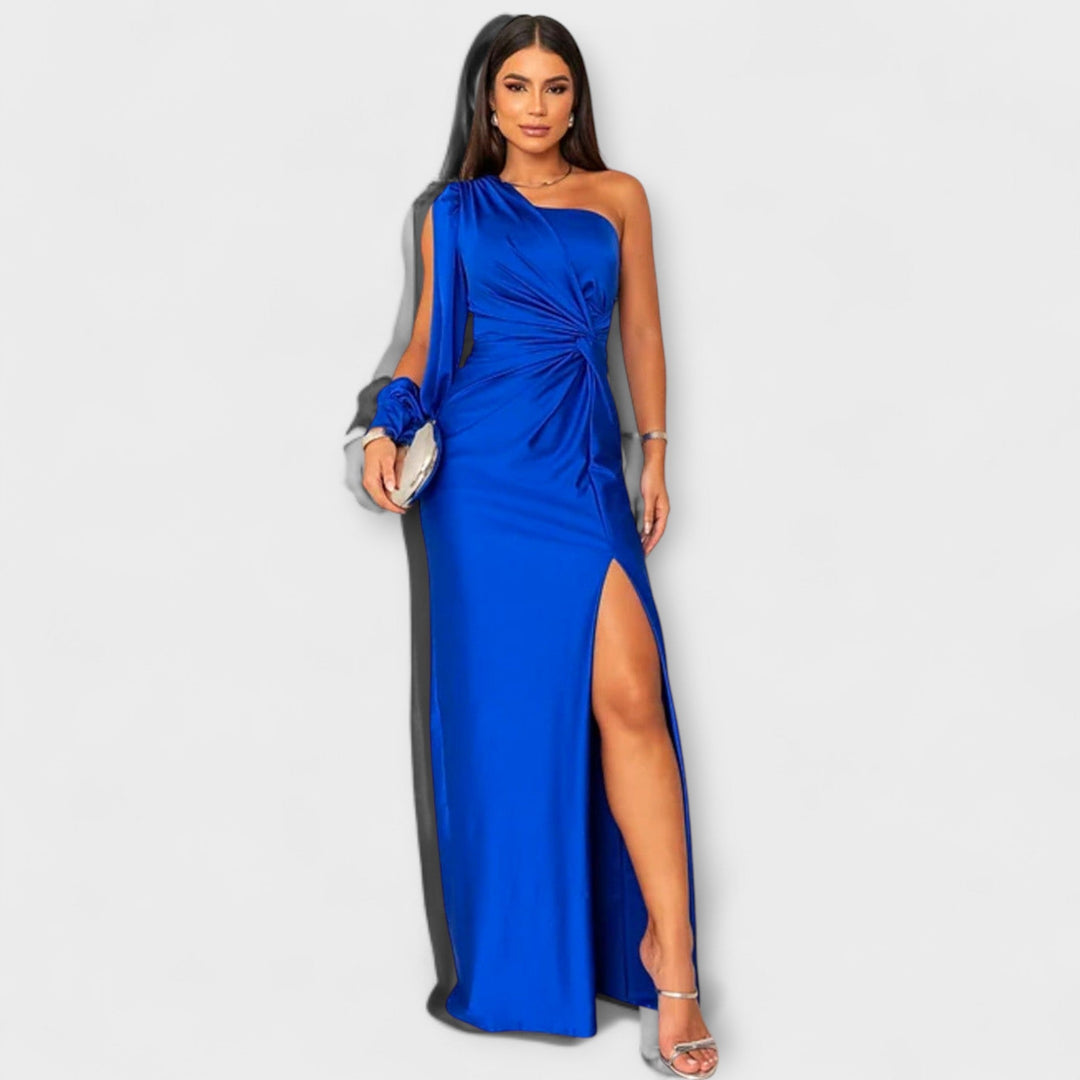 Elegant Women's Dress with Round Neckline - Timeless and Versatile